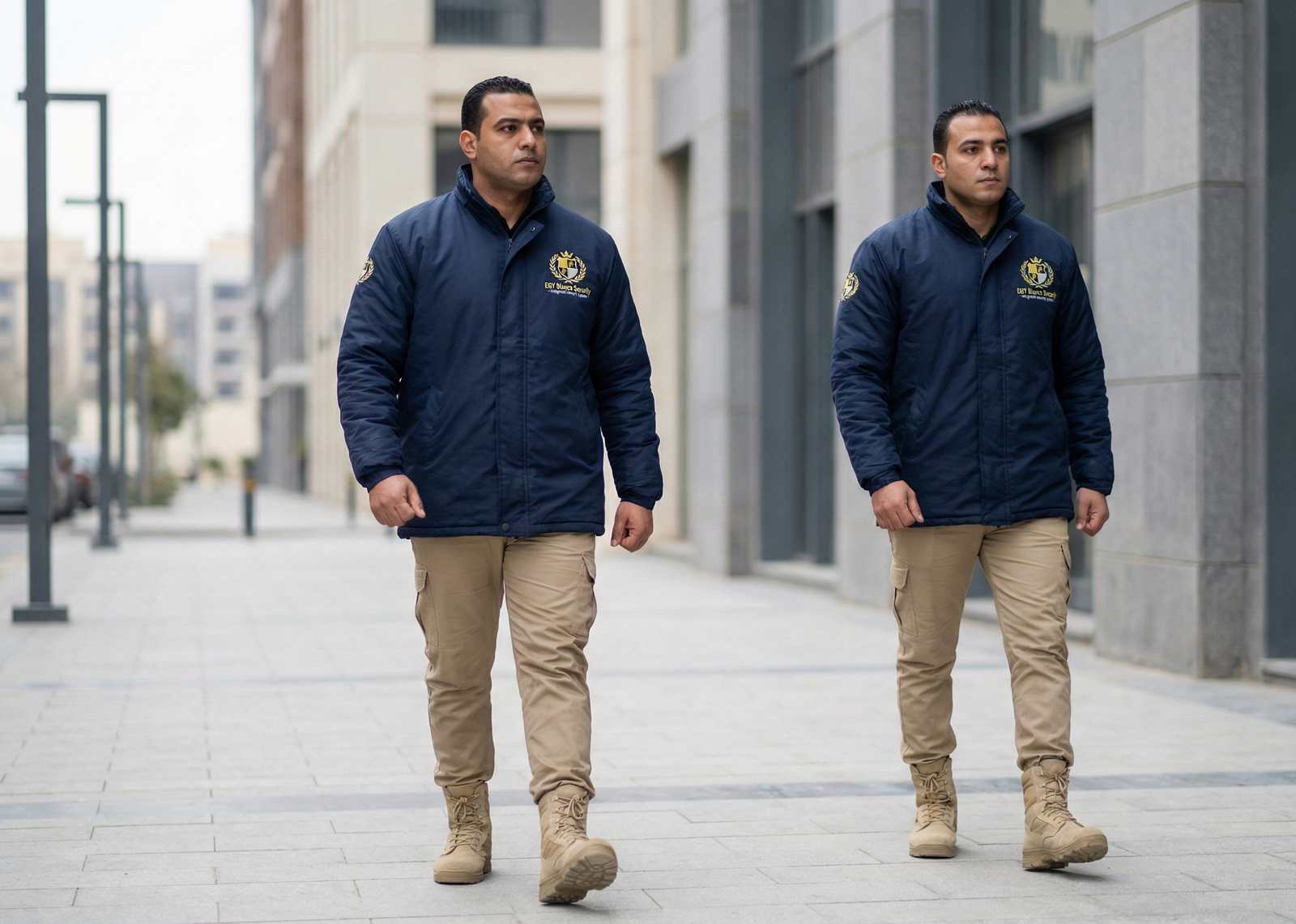 Security Guards Patrolling Residential Compound