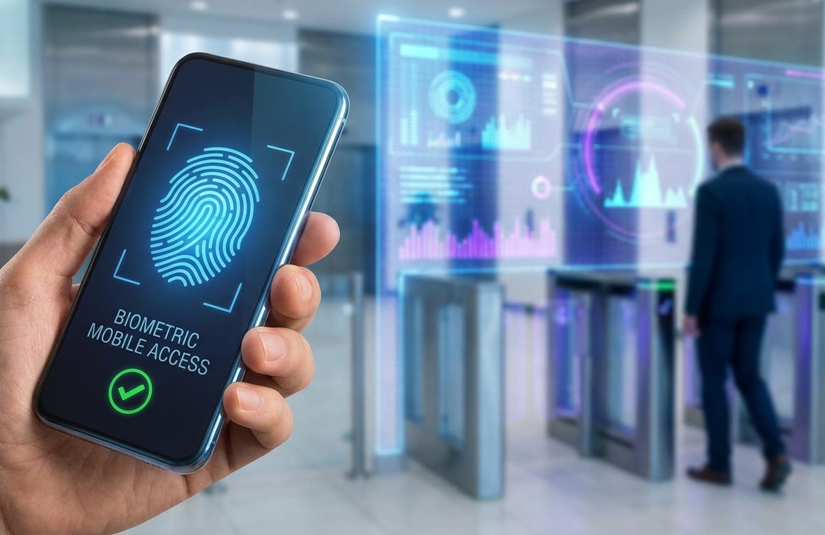 Biometric and Mobile Access Control in Hybrid Office